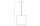 Hängelampe Karton E27 Schwarz Braun Stahl L:25 cm OSRAM
