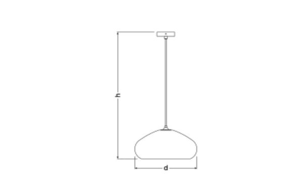 Pendelleuchte Karton E27 Braun Stahl L:40 cm OSRAM