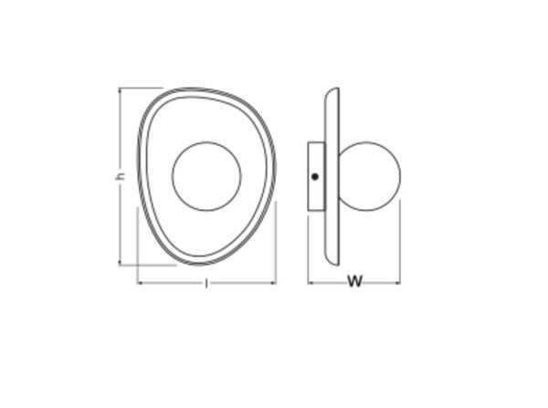 Wandleuchte Weiß Holz Glas G9 H:26 cm modern OSRAM