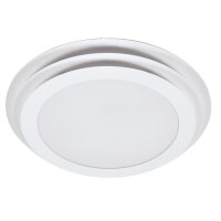 LED Deckenleuchte Weiß Metall 3000K Ø50cm...
