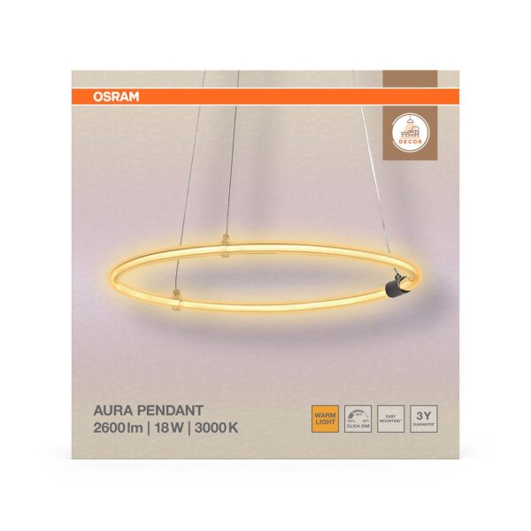 LED Pendelleuchte Click-DIM L:49,8 cm 3000 K OSRAM