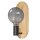 Wandlampe Schwarz Holz E27 H:30 cm modern OSRAM