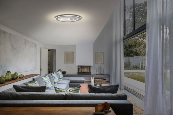 LED Deckenlampe Click-DIM Grau Metall 3000K L58cm OSRAM