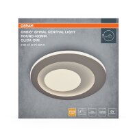LED Deckenleuchte Grau Metall Click-DIM 3000K OSRAM