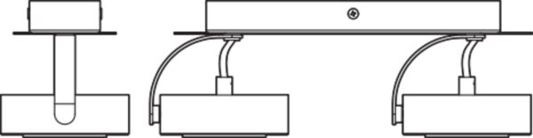 LED Deckenstrahler verstellbar 3000 K Schwarz OSRAM