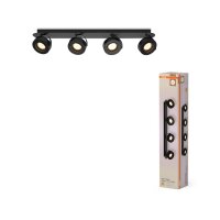 LED Deckenstrahler Schwarz 3000 K verstellbar OSRAM