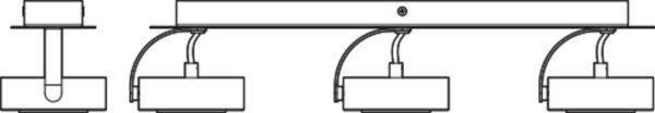 LED Deckenstrahler verstellbar Weiß Metall 3000 K OSRAM