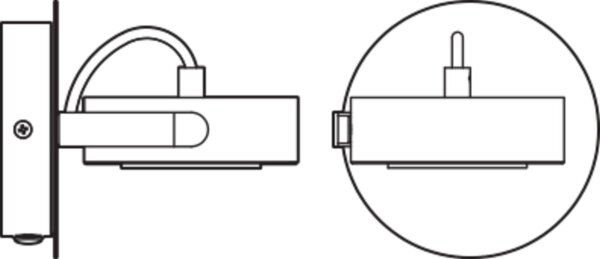 LED Deckenspot schwenkbar Weiß 3000 K H:12 cm OSRAM