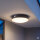 LED Solar Deckenleuchte Sensor Schwarz Alu 3000K IP44