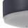 LED Solar Deckenleuchte Sensor Schwarz Alu 3000K IP44