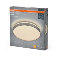 LED Deckenlampe Silber Metall 3000K &Oslash;48,5cm rund...