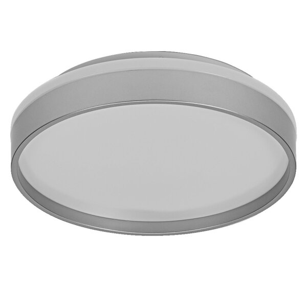 LED Deckenleuchte Silber Metall 3000K rund Ø30cm OSRAM