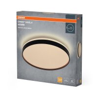 LED Deckenleuchte Schwarz Metall 3000K Ø48,5cm OSRAM