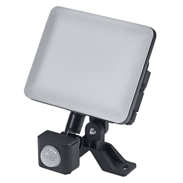LED Außenstrahler Sensor Schwarz Aluminium 4000 K IP44