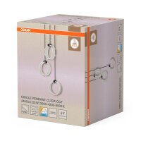 LED Hängelampe CCT 3-flammig Schwarz L:28 cm OSRAM