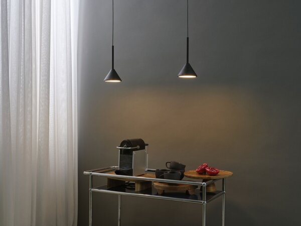 LED Pendelleuchte Schwarz 3000 K Ø12 cm modern OSRAM