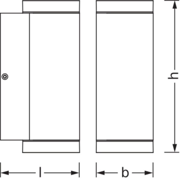 Wandlampe Up Down Alu IP44 GU10 H:20 cm modern OSRAM