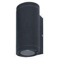 Wandlampe Up Down Alu IP44 GU10 H:20 cm modern OSRAM