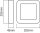 LED Wandleuchte Anthrazit Alu 3000 K IP54 OSRAM