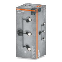 Spot Metall Schwarz schwenkbar flexibel GU10 OSRAM