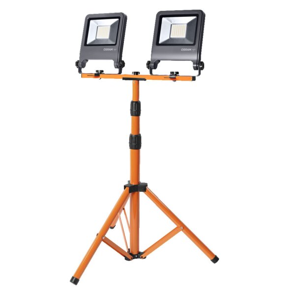 LED Arbeitsleuchte schwenkbar Orange Metall IP65 180 cm