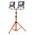 LED Arbeitsleuchte schwenkbar Orange Metall IP65 180 cm