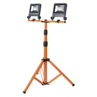 LED Arbeitsleuchte verstellbar Orange Metall IP65 175cm