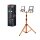 LED Arbeitsleuchte verstellbar Orange Metall IP65 175cm