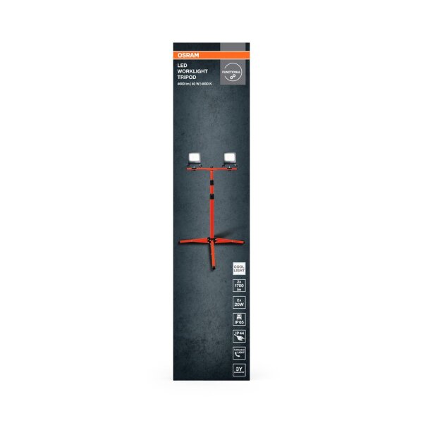 LED Arbeitsleuchte flexibel Orange Metall IP65 170 cm
