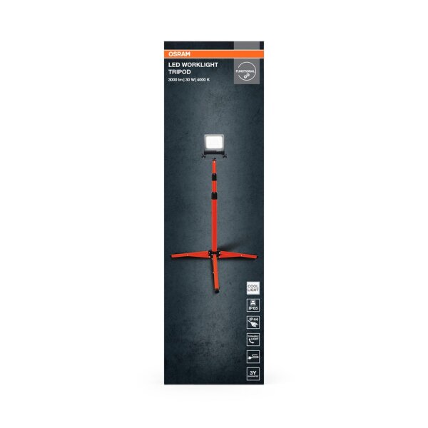 LED Lampe schwenkbar flexibel Orange Metall IP65 175 cm