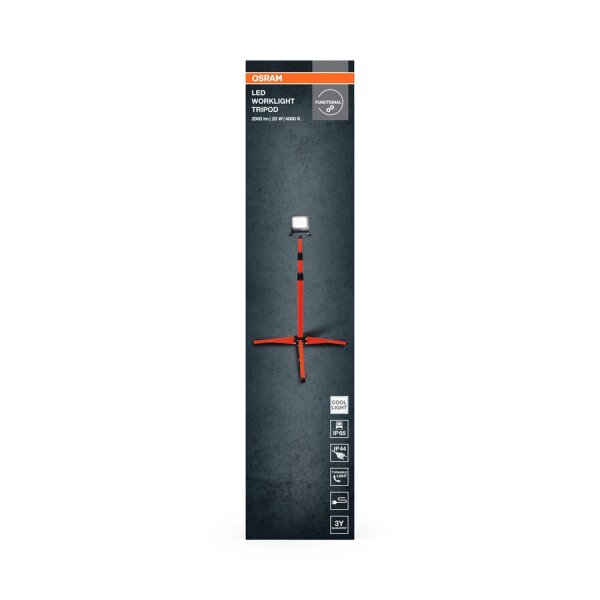 LED Arbeitsleuchte schwenkbar Metall 4000K IP65 170 cm