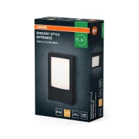 LED Wandlampe Dunkelgrau Alu 3000 K IP44 OSRAM