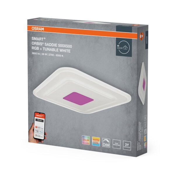 LED Deckenlampe dimmbar RGB Smart+ TW Weiß L:50cm OSRAM