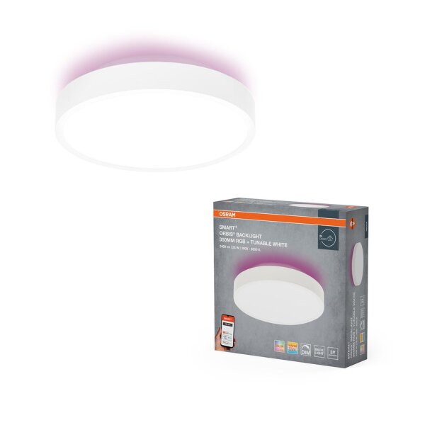 LED Deckenlampe dimmbar RGB Smart+ TW Weiß Ø35cm OSRAM