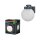 Wandleuchte Dunkelgrau Alu IP54 E27 H:27 cm OSRAM