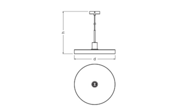 Hängelampe Holz Metall E27 Ø40 cm modern Design OSRAM