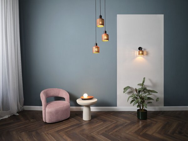 Pendelleuchte 3-flammig Ton E27 L:32,5 cm OSRAM