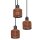 Pendelleuchte 3-flammig Ton E27 L:32,5 cm OSRAM