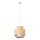Pendelleuchte Weiß Bast Beige E27 Ø35 cm OSRAM