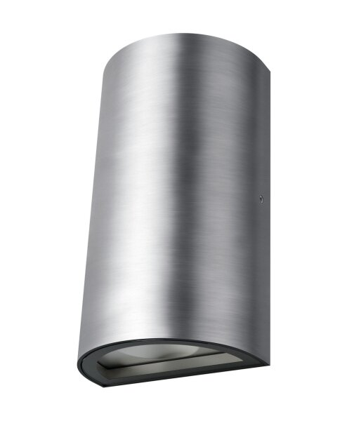 LED Wandlampe Up Down Alu 3000 K IP54 H:16 cm OSRAM