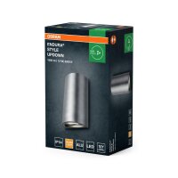 LED Wandlampe Up Down Alu 3000 K IP54 H:16 cm OSRAM