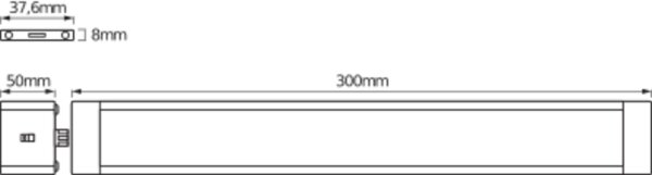 LED Unterbauleuchte Weiß dimmbar L:30 cm 3000 K OSRAM
