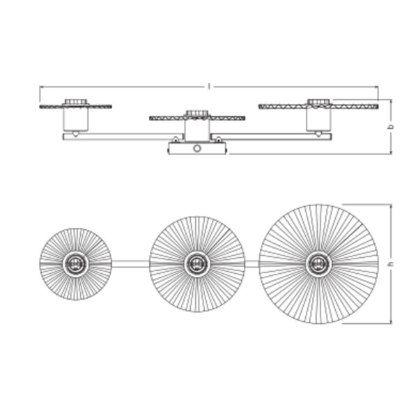 Wandleuchte flexibel Stahl E27 L:72 cm modern OSRAM
