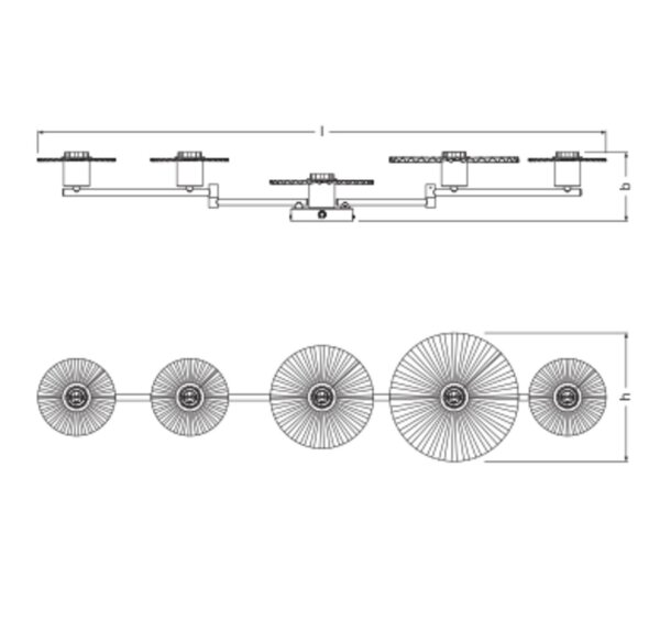 Wandlampe flexibel Stahl E27 L:112 cm modern OSRAM