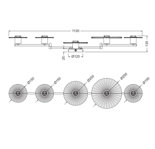 Wandlampe flexibel Stahl E27 L:112 cm modern OSRAM
