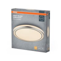 LED Deckenleuchte Silber Metall 3000 K Ø39cm rund...