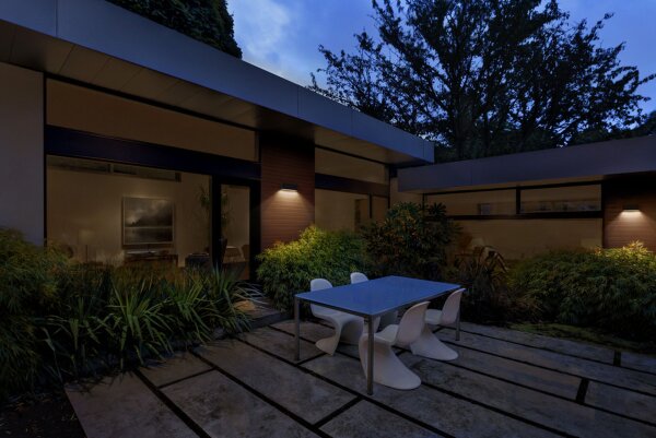 LED Wandleuchte Metall 3000 K IP65 B:24 cm OSRAM