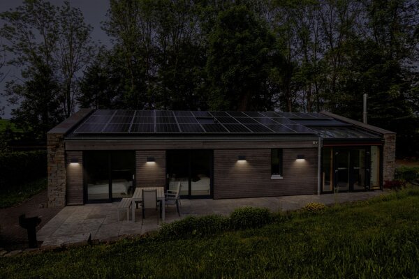 LED Wandleuchte Metall 3000 K IP65 B:20 cm OSRAM