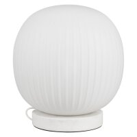 Tischlampe Weiß Marmor Glas E27 33,5 cm...