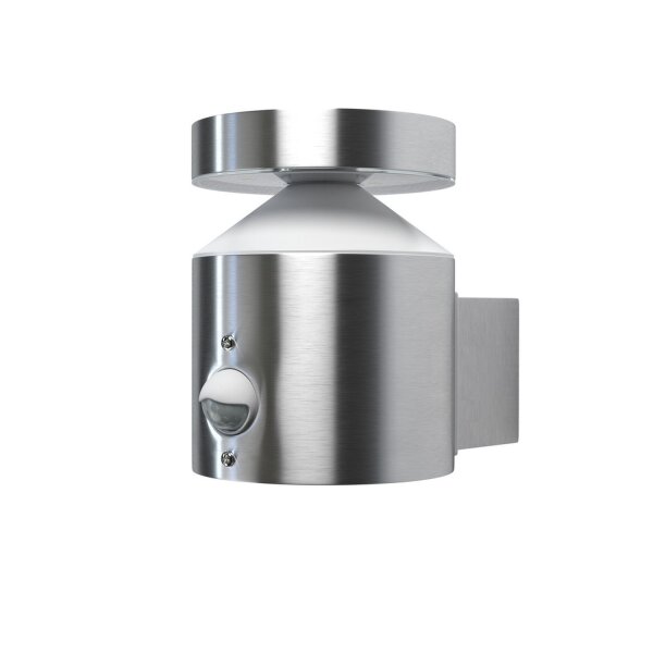 LED Außenwandleuchte Sensor Edelstahl 3000 K IP44 OSRAM